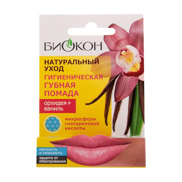 foto гігіенічна губна помада біокон орхідея + ваніль, 4.6 г