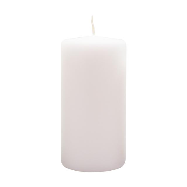 foto циліндрична свічка candlesense decor біла, діаметр 7 см, висота 14 см