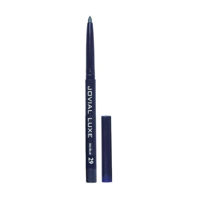 foto механічний олівець для очей зі стругачкою jovial luxe ml-120 29 sea blue, 0.2 г