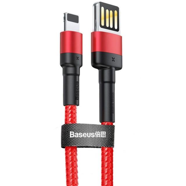 foto дата кабель baseus cafule lightning cable special edition 2.4a (1m) (calklf) (calklf-g) (red) 1188501