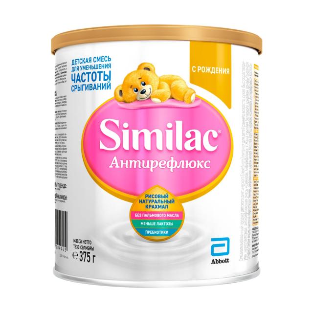foto дитяча суха молочна суміш similac антірефлюкс для зменшення частоти зригування, 0+, 375 г (товар критичного імпорту)