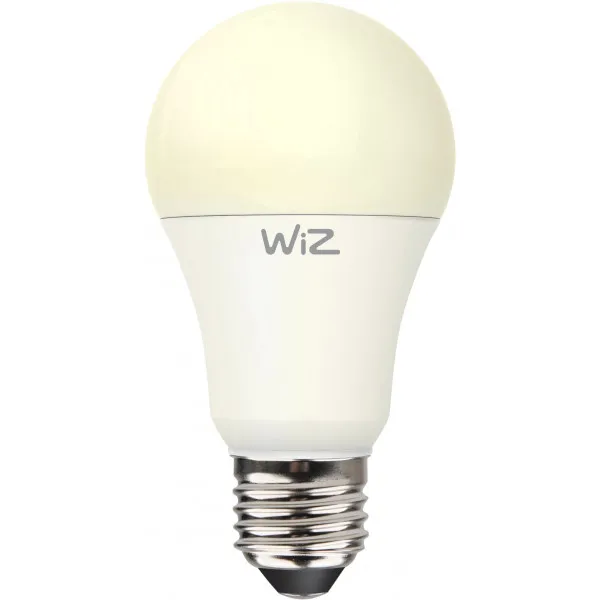 foto розумна лампа wiz smart led wifi a60 e27 wiz60 dw f white 810lm 2700k 9w (wze20026011)