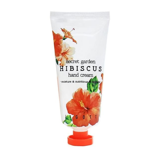 foto крем для рук jigott secret garden hibiscus hand cream з екстрактом гібіскусу, 100 мл