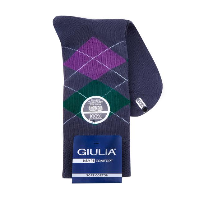 foto шкарпетки чоловічі giulia man comfort ms3c/si-002, iron, розмір 41-42