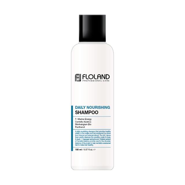 foto живильний шампунь для волосся floland daily nourishing shampoo, 150 мл