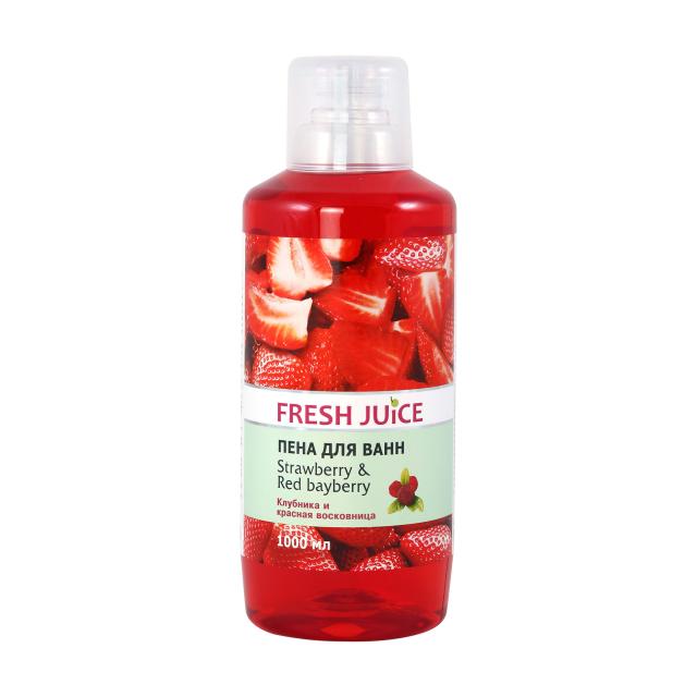 foto піна для ванн fresh juice полуниця і червона восковниця, 1 л