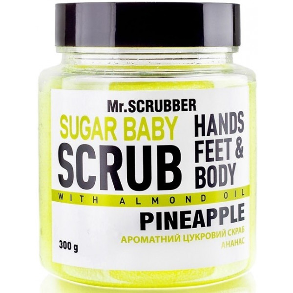 foto скраб для тіла mr.scrubber цукровий sugar baby pineapple 300гр