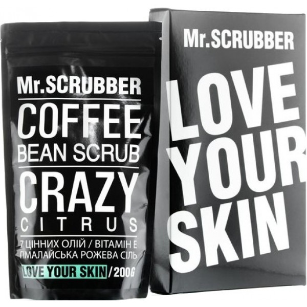 foto скраб для тіла mr.scrubber кавовий crazy citrus 200гр