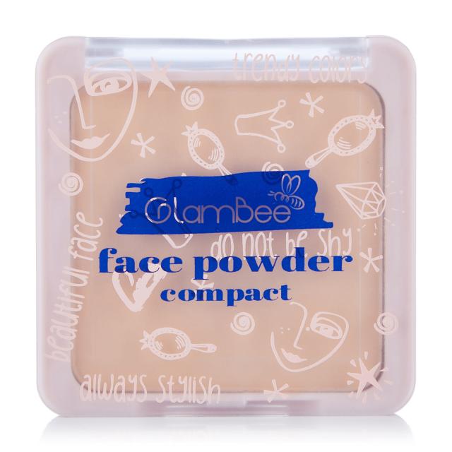 foto пудра компактна glambee face powder compact без дзеркала 02, 8.5 г