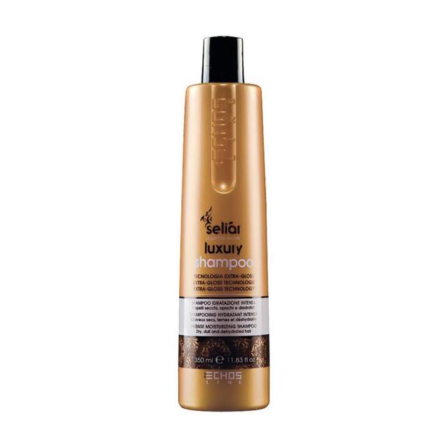 foto інтенсивний зволожувальний шампунь echosline seliar luxury intense moisturizing shampoo для сухого волосся, 350 мл