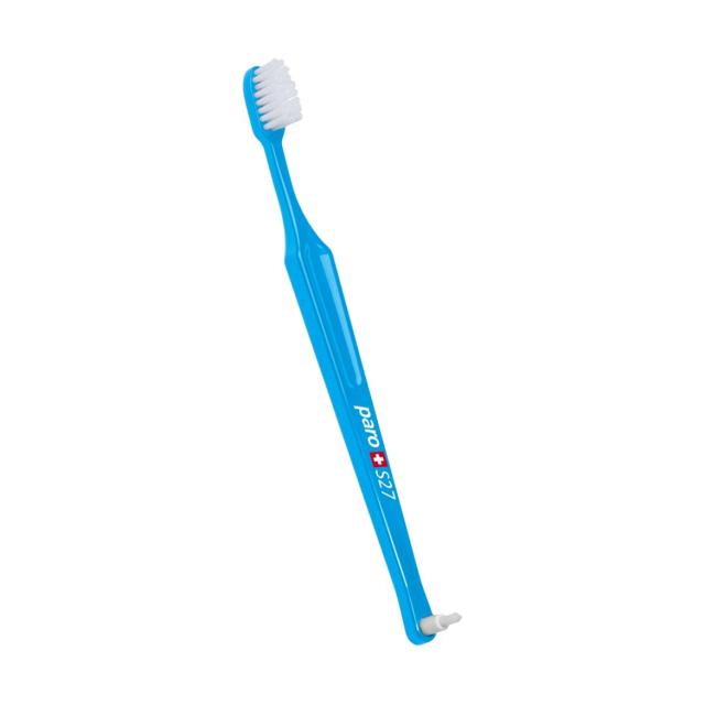 foto дитяча зубна щітка paro swiss kids s27, м'яка, блакитна, 1 шт (у поліетиленовій упаковці)