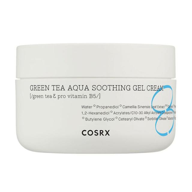 foto заспокійливий гель-крем для обличчя cosrx hydrium green tea aqua soothing gel cream з екстрактом зеленого чаю, 50 мл