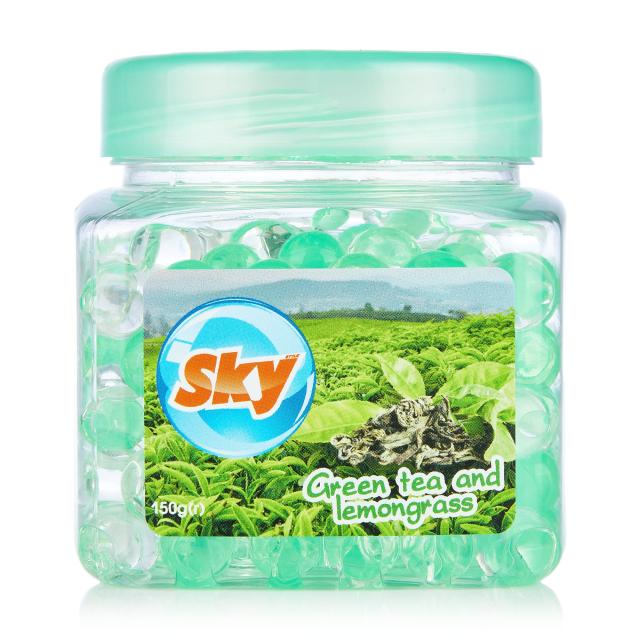 foto гелевий освіжувач повітря sky style зелений чай та лемонграс, 150 г