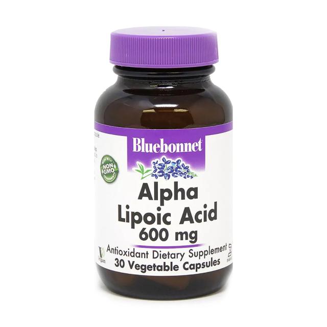 foto харчова добавка в капсулах bluebonnet nutrition alpha lipoic acid альфа-ліпоєва кислота, 600 мг, 30 шт