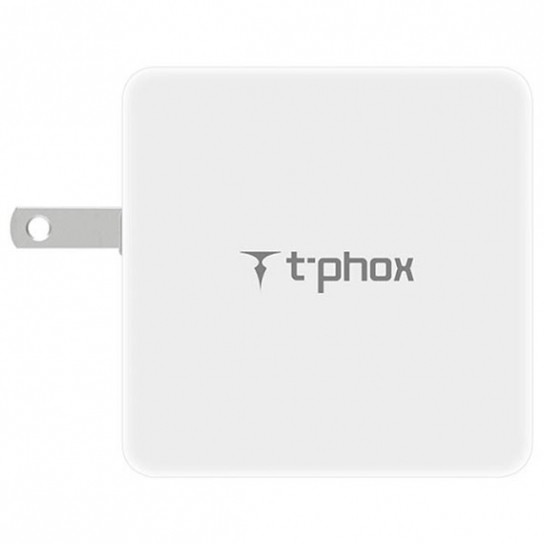 foto мзп pd адаптер t-phox (48w: pd 30w + usb quickcharge qc 3.0 18w) (білий) 533629