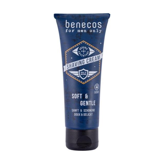 foto чоловічий крем для гоління benecos for men only shaving cream, 75 мл