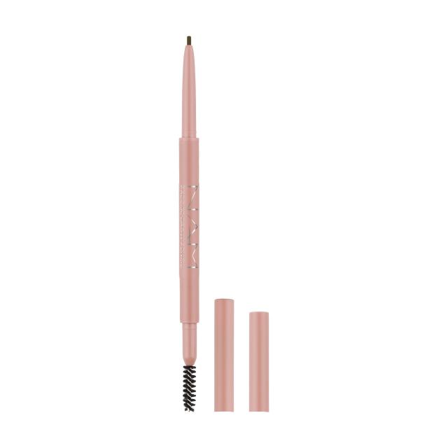 foto олівець для брів nam precise brow pencil зі щіточкою, 3 warm red brown, 0.1 г