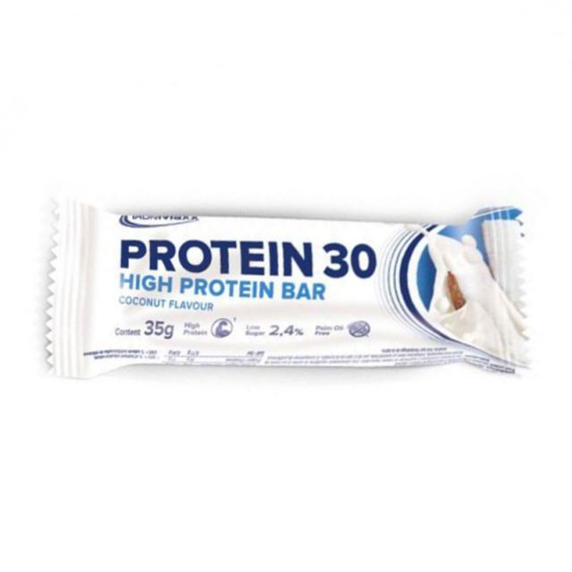 foto батончик з високим вмістом протеїну ironmaxx protein 30 кокос, 35 г