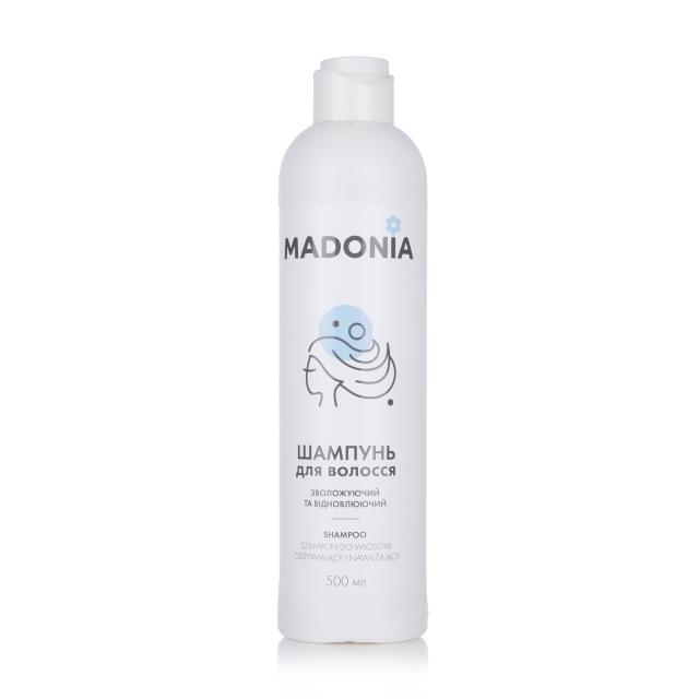foto шампунь для волосся madonia shampoo зволожувальний та відновлювальний, 500 мл