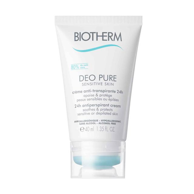 foto кремовий антиперспірант для чутливої шкіри biotherm deo pure sensitive cream жіночий, 40 мл