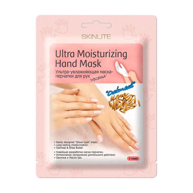 foto ультразволожувальна маска-рукавички для рук skinlite ultra moisturizing hand mask вівсянка, 1 пара