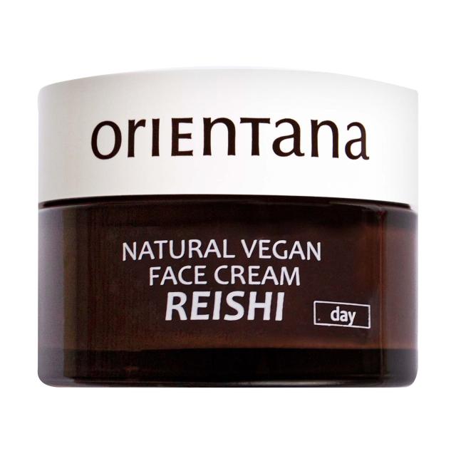 foto денний крем для обличчя orientana reishi natural vegan day cream, 50 мл