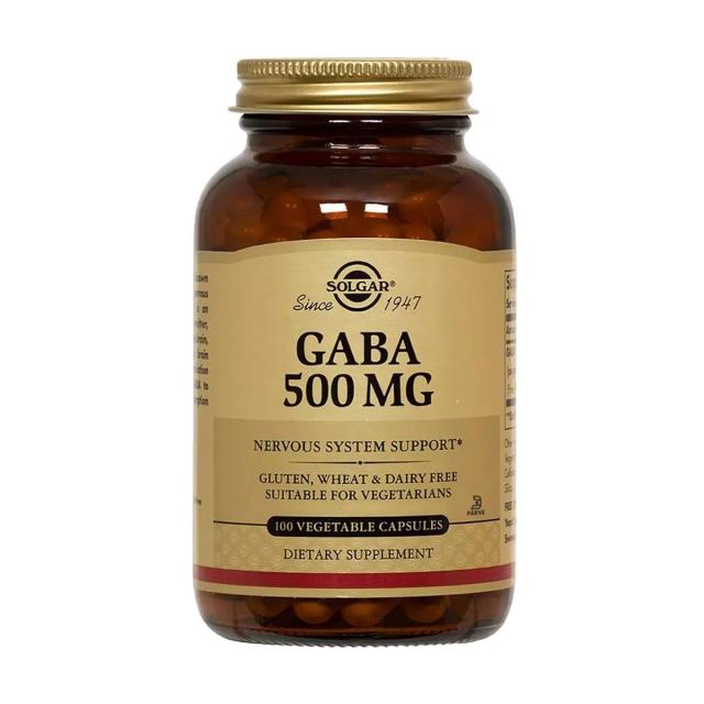 foto харчова добавка в капсулах solgar gaba гамма-аміномасляна кислота, 500 мг, 100 шт