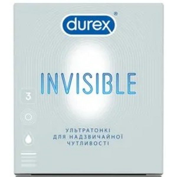 foto презервативи durex invisible 3 шт. (5052197049589)