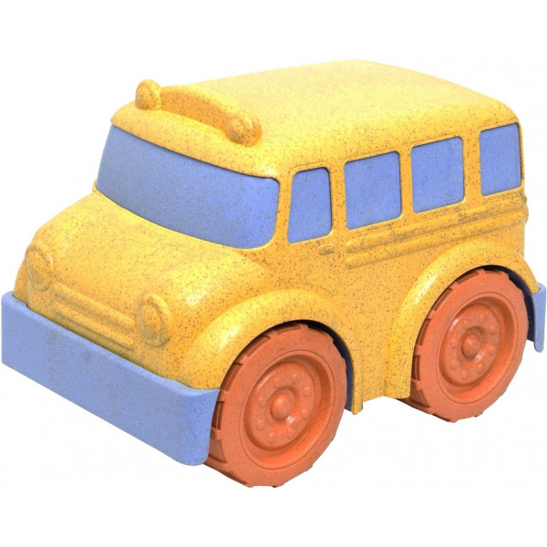 foto базовий ігровий транспорт для малюка roo crew автобус жовтий (58001-1)