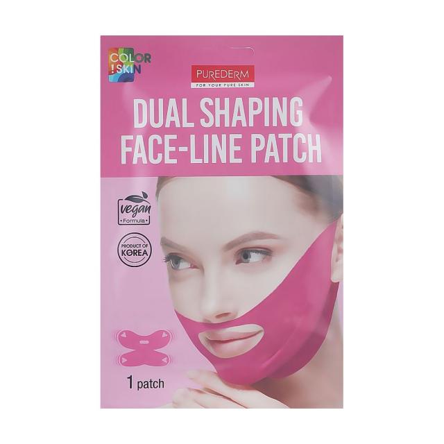 foto маска-ліфтинг для підборіддя та щік purederm dual shaping face-line patch, 30 г