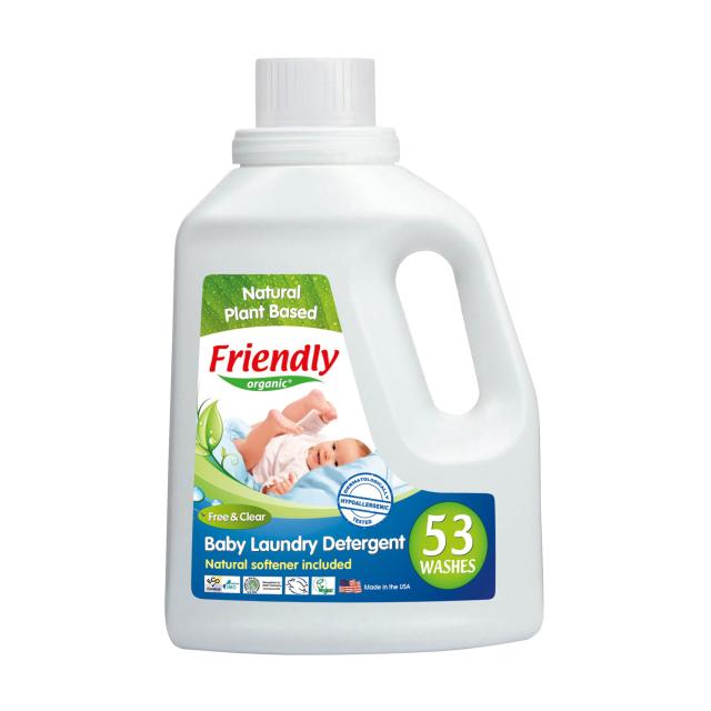 foto органічний засіб для прання дитячої білизни friendly organic без запаху, 53 циклів прання, 1.56 л