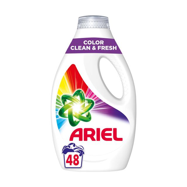 foto гель для прання ariel color clean & fresh, 48 циклів прання, 2.4 л
