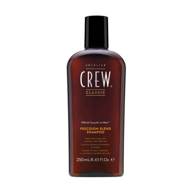 foto чоловічий шампунь для волосся після маскування сивини american crew precision blend shampoo, 250 мл