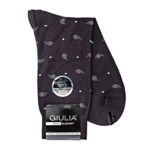 foto шкарпетки чоловічі giulia elegant 305 calzino dark grey р.43-44