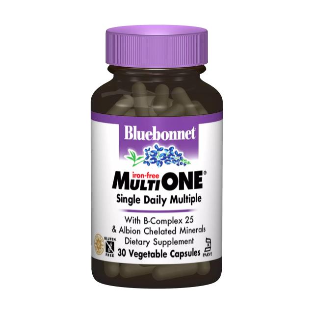 foto харчова добавка мультивітаміни в капсулах bluebonnet nutrition multi one iron-free без заліза, 30 шт