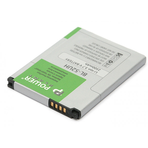 foto акумулятор для мобільного телефону powerplant lg bl-52uh (dv00dv6237)