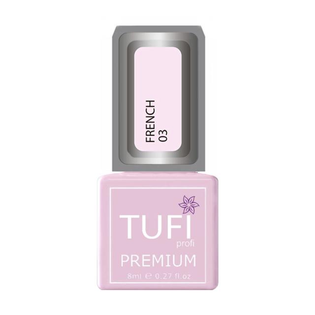 foto гель-лак для нігтів tufi profi premium french 03 квітка персика, 8 мл