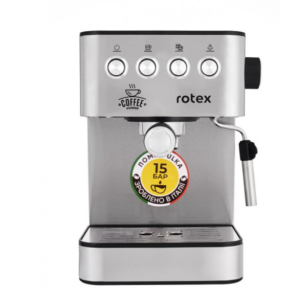 foto кавоварка рожкова rotex rcm850-s power espresso