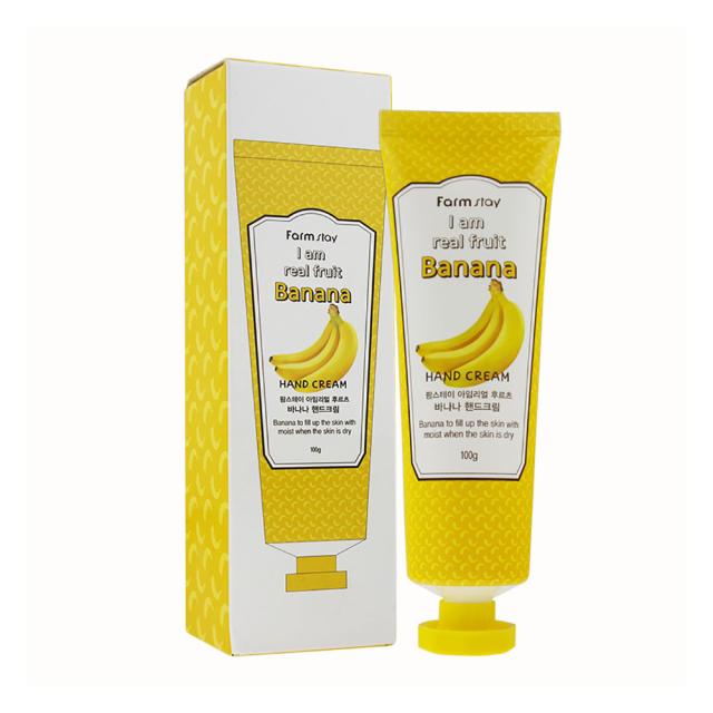 foto крем для рук farmstay i am real fruit banana hand cream з екстрактом банана, 100 мл