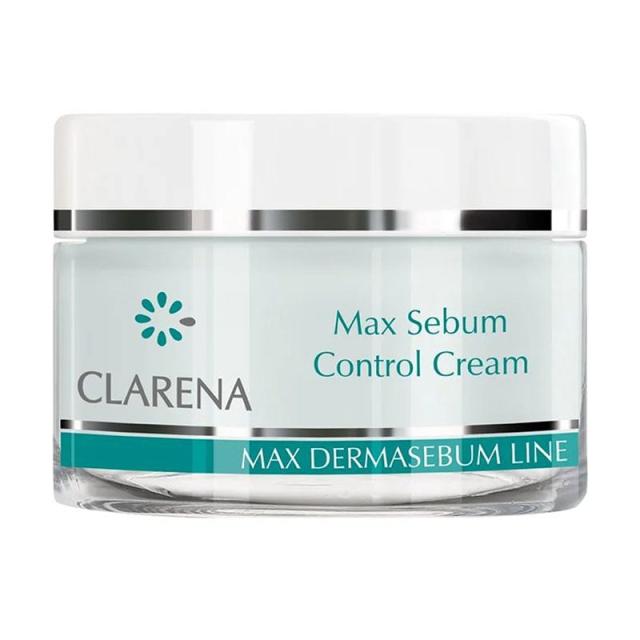 foto крем для обличчя clarena max dermasebum line max sebum control cream, 50 мл