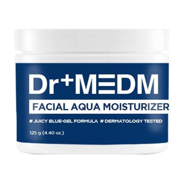 foto зволожувальний крем-гель для обличчя dr+medm facial aqua moisturizer для зневодненої чутливої шкіри, 125 г