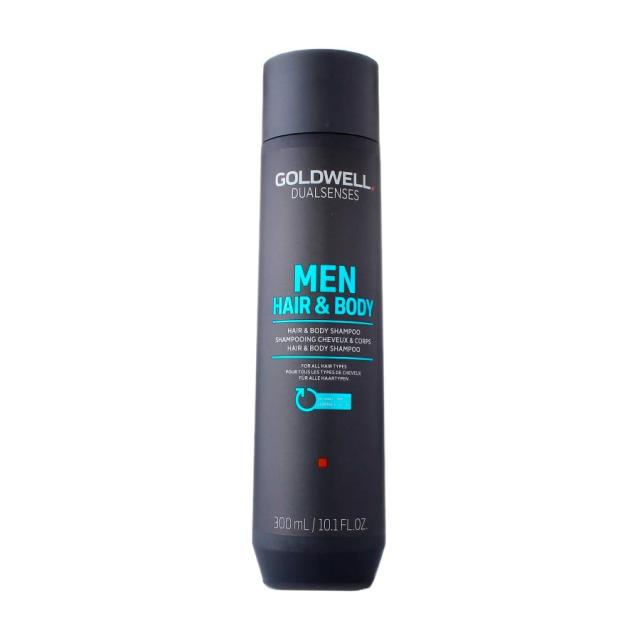 foto чоловічий шампунь для волосся та тіла goldwell dualsenses men hair & body shampoo, 300 мл