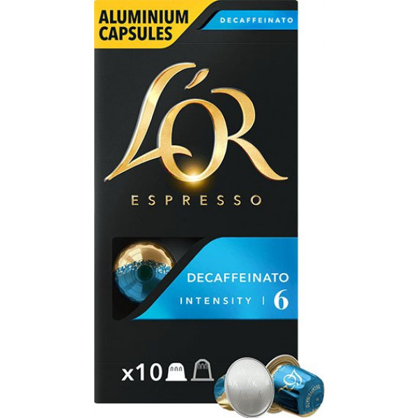 foto кава у капсулах l`or espresso decaffeinato 10 шт.