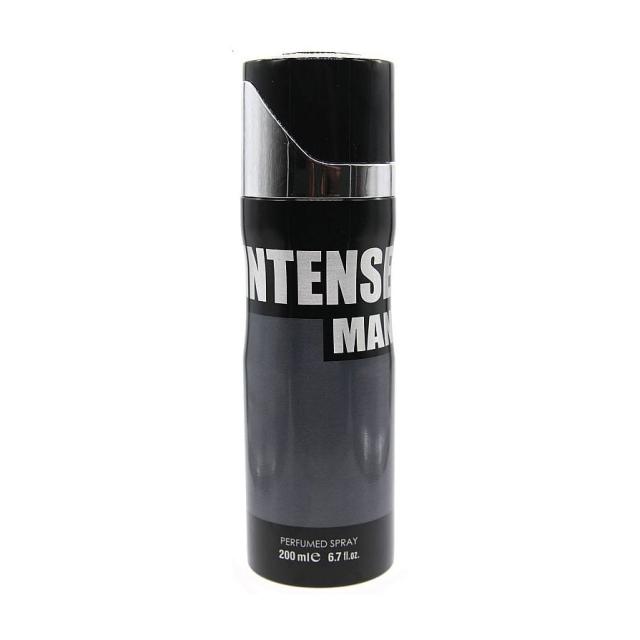 foto парфумований дезодорант-спрей fragrance world intense man чоловічий, 200 мл