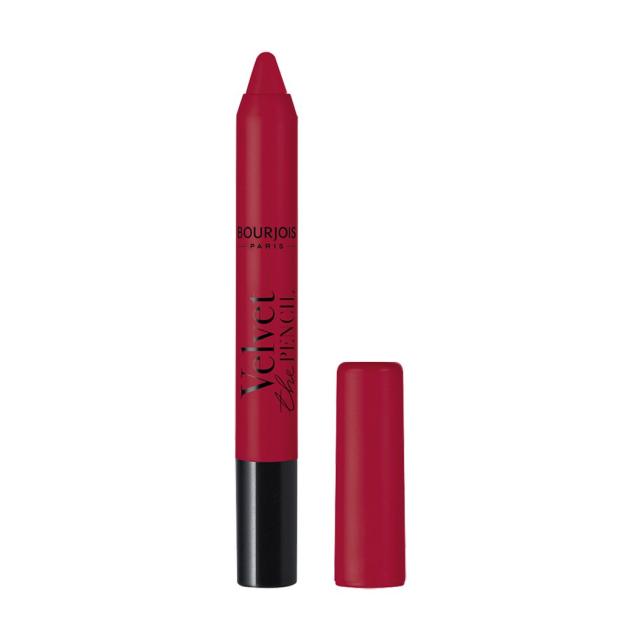 foto матовий олівець для губ bourjois velvet the pencil lipstick 15 cherry, 3 г