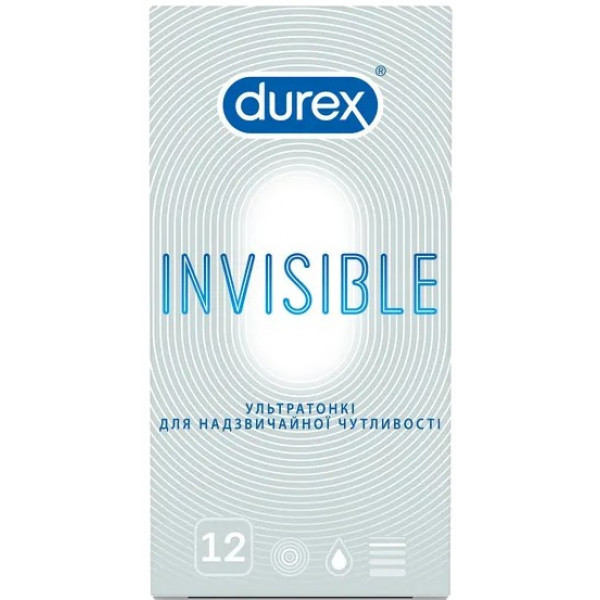 foto презервативи durex invisible 12 шт. (5052197049619)