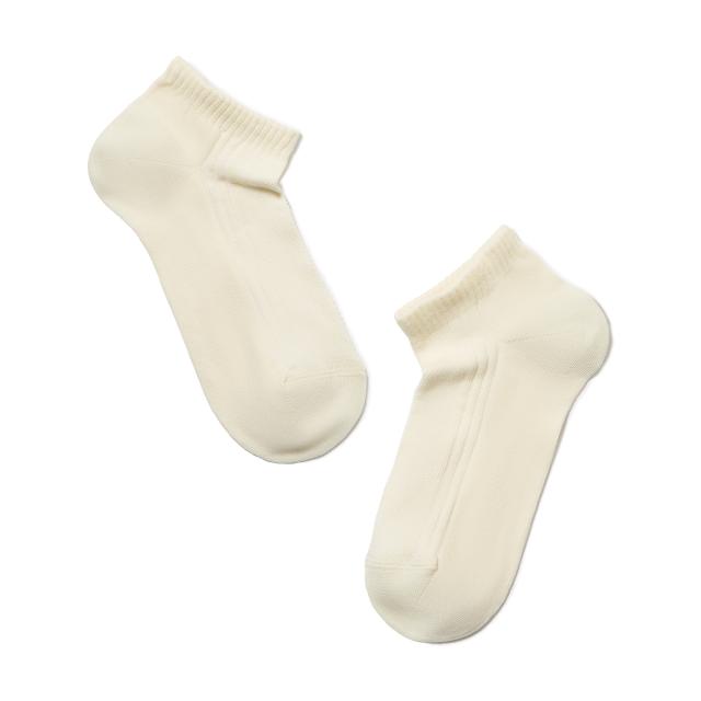 foto шкарпетки жіночі conte elegant classic короткі, без малюнка, 016 кремовий, розмір 23 (7с-34сп)