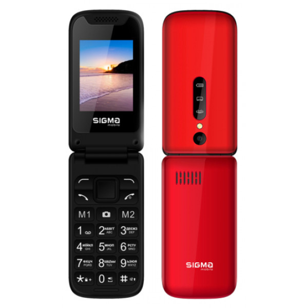 foto мобільний телефон sigma mobile x-style 241 snap red