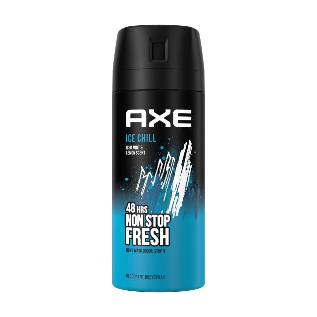 foto дезодорант-спрей чоловічий axe ice chill 48h non stop fresh, 150 мл