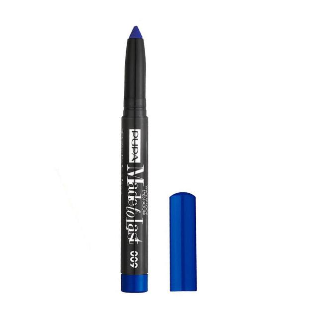 foto водостійкі тіні-олівець для повік pupa made to last waterproof eyeshadow 09 atlantic blue, 1.4 г